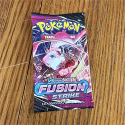 Pokemon Fusion Strike Booster Pack 10 Cards Mew English Pokemon TCG - Image 1
