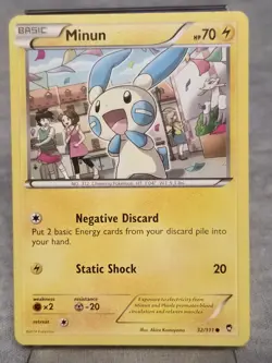 Minun 32/111 - Non-Holo Furious Fists - Common - Pokemon Card TCG - Image 1
