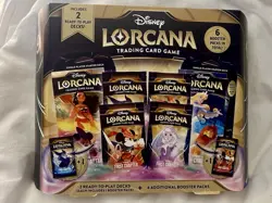 Disney Lorcana Trading Card Game, including 2 Ready-to-Play and 6 Booster Packs - Image 1