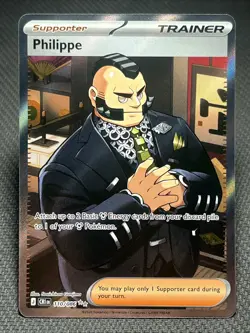 Philippe- 110/086 Full Art Trainer Supporter Pokemon-Chaos Rising - Image 1