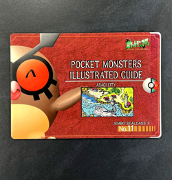 Pokemon HOOTHOOT Japanese JUMBO SEALDASS 3 Illustrated STICKER Card Guide No. 11 - Image 1