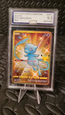 🔥 2021 Pokemon Gold Mew 25th Anniversary AGS 9.5 - Image 1