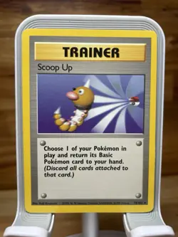 Pokemon TCG Scoop Up Trainer Base Set, Unlimited Rare Card 78/102 - Image 1