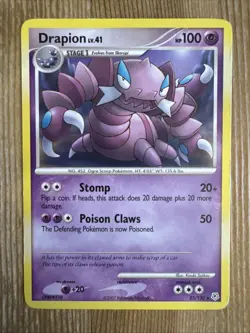 Drapion - 23/130 - Pokemon Diamond & Pearl Non-Holo Card MP - Image 1