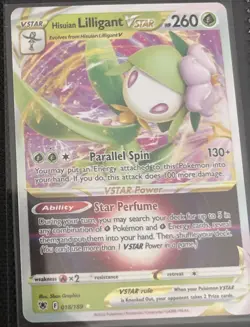 Hisuian Lilligant VSTAR - 018/189 - Pokemon Astral Radiance Ultra Rare Card NM - Image 1