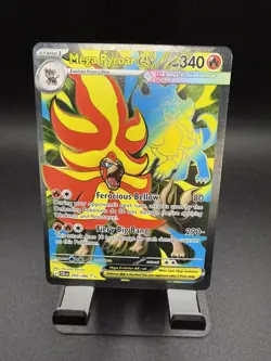 Pokemon Mega Pyroar ex 99/86 Full Art Double Ultra Rare Chaos Rising ME04 - Image 1
