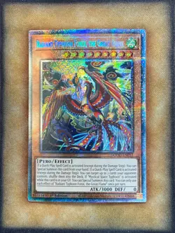 Yugioh Radiant Typhoon Fonix, the Great Flame DOOD-EN017 Starlight Rare 1st NM - Image 1