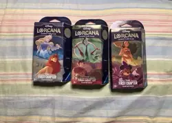 Sealed Disney Lorcana TCG The First Chapter Starter Decks Set of 3 English - Image 1