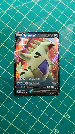 Pokemon TCG Card - Tyranitar V 158/264 - Ultra Rare Holo - NM - Image 1