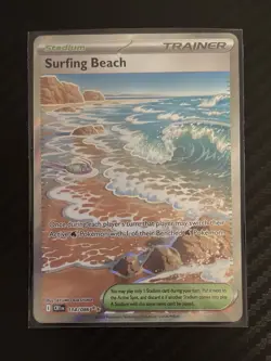 POKEMON TCG Chaos Rising SURFING BEACH Full Art Trainer Card 114/086 - Image 4