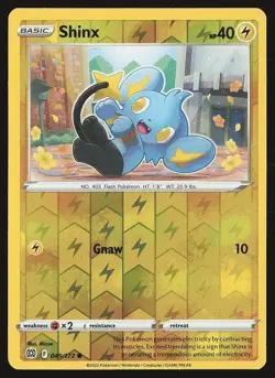 SWSH09: Brilliant Stars Shinx #049/172 Reverse Holo Pokemon Card - Image 1