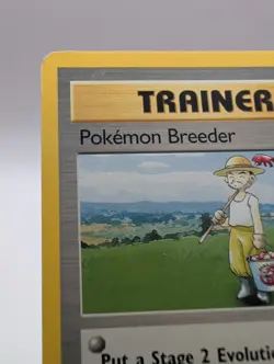Pokemon Breeder - 76/102 Normal Rare English Base Set Pokemon Card MP - Image 5