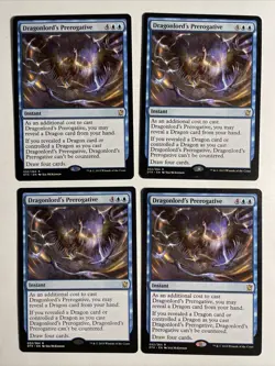 4x Dragons Of Tarkir Dragonlord‘s Prerogative NM Magic The Gathering Mtg - Image 1