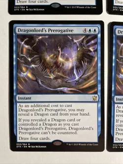 4x Dragons Of Tarkir Dragonlord‘s Prerogative NM Magic The Gathering Mtg - Image 2