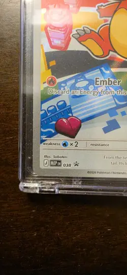 Pokemon Co. Charmander 038 ME Mega Evolution Promo Holo English 2026 Basic 80 HP - Image 5