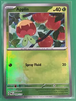 Pokemon TCG SV: Prismatic Evolutions Applin (Master Ball Pattern) 009/131 - Image 1