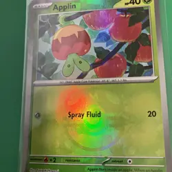Pokemon TCG SV: Prismatic Evolutions Applin (Master Ball Pattern) 009/131 - Image 2