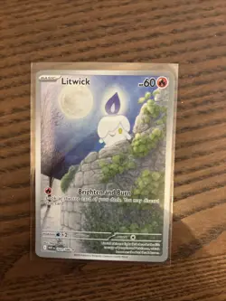 Litwick 101/086 Illustration Rare- Pokemon White Flare Holo SV English NM - Image 1
