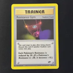 Resistance Gym 109/132 Rare Gym Challenge Unlimited Stadium Card Pokemon English - Image 1