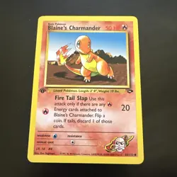 2000 Pokemon Gym Challenge 1st Edition Blaine's Charmander #60/132 NM - Image 1