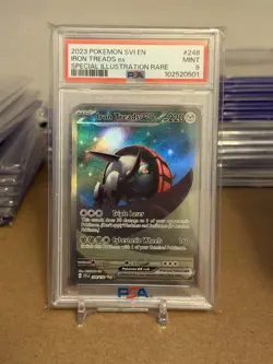 2023 POKEMON IRON TREADS EX Special Illustration Rare SCARLET & VIOLET PSA 9 248 - Image 1