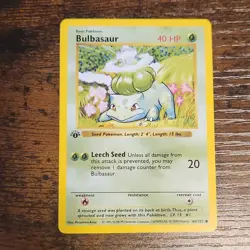 The Pokemon Company Bulbasaur Base Set Unlimited 044/102 40 HP English - Image 1