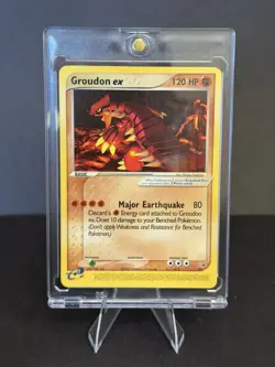 2003 Pokemon Groundon EX Non-Holo, Nintendo Power Mag, Black Star Promo #002 NM - Image 1
