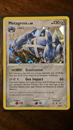 Pokemon TCG Metagross 007/147 Blister Exclusives Cracked Ice Holo Rare 2009 - Image 1