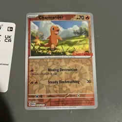 The Pokemon Company Charmander Reverse Holo Promo 004/165 EN 2023 70HP - Image 1