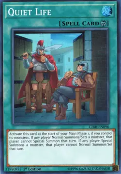 Yu-Gi-Oh! Quiet Life 1st Ed. CIBR-EN096 Super Rare NM/LP x1 - Image 1