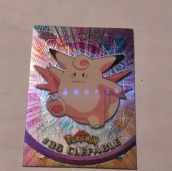 Topps Chrome TV Animation Edition Clefable #36 Holo English Pokemon Card - Image 1