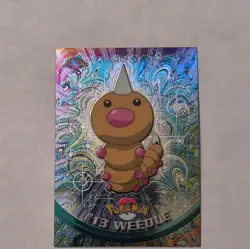 Topps Chrome TV Animation Edition Weedle #13 Bug Foil Pokemon Card - Image 1