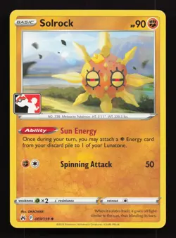 Solrock 069/159 Uncommon Prize Pack Series Cards NM 2022 - Image 1