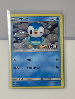 Pokemon Piplup Foil Card #32/156 Toys R Us Promo 2018 Not Played - Curve/Bow - Image 2