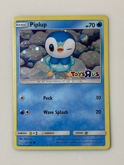 Pokemon Piplup Foil Card #32/156 Toys R Us Promo 2018 Not Played - Curve/Bow - Image 3