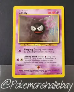 Gastly 50/102 - Base Set WOTC *EXC* Common Pokemon Card - Image 1