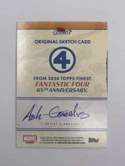 TOPPS FINEST 65TH ANNIVERSARY - WOLVERINE 1/1 ORIGINAL SKETCH CARD ASH GONZALES - Image 5