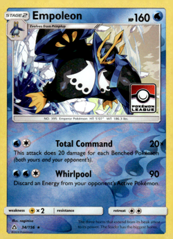 Empoleon - 34/156 (Pokemon League) Reverse Holo Promo League & Championship Card - Image 1