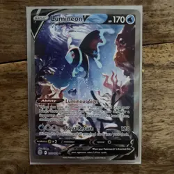 Pokemon Cards Lumineon V 156/172 Brilliant Stars Ultra Rare NM - Image 1