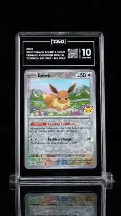 Eevee #74/131 Pokemon Day Promo TAG 10 Gem Mint Cosmos Holo - Image 1