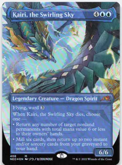 Kairi, the Swirling Sky (Borderless) *Foil* NEO 408 NM-LP - Image 1
