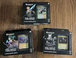 FINAL FANTASY Magic the Gathering MTG Commander Decks (FIC) Set - NEW - Image 1