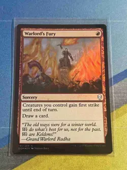 Magic the Gathering MTG Dominaria WARLORD'S FURY Foil - Image 1