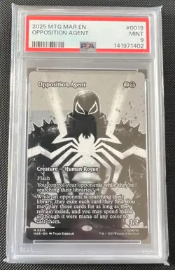 MTG Marvel Spider-man Opposition Agent Mythic Creature MAR 0019 PSA9 - Image 1