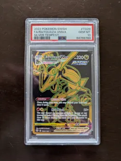 Pokemon Silver Tempest Rayquaza VMAX TG29/30 PSA 10 - Image 1