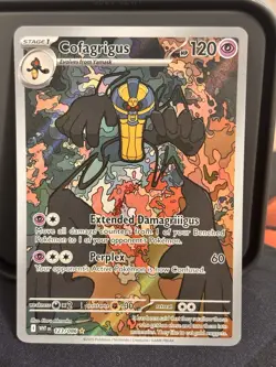 Pokemon Cofagrigus 123/086 SV: White Flare Illustration Rare Full Art Holo - Image 1
