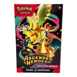 Pokemon TCG Mega Evolution — Ascended Heroes Booster Bundle 6 Packs Box SEALED - Image 2