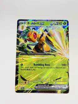 Beedrill ex 003/086 Holo Pokemon ME04: Chaos Rising English Near Mint #39 - Image 1