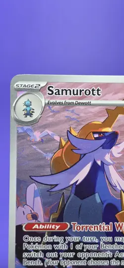 Samurott - 107/086 - Pokemon White Flare Illustration Rare NM - Image 3