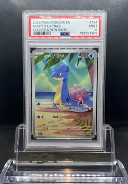 2025 Pokemon Destined Rivals MISTY'S LAPRAS Illustration Rare 194/182 - PSA 9 - Image 5